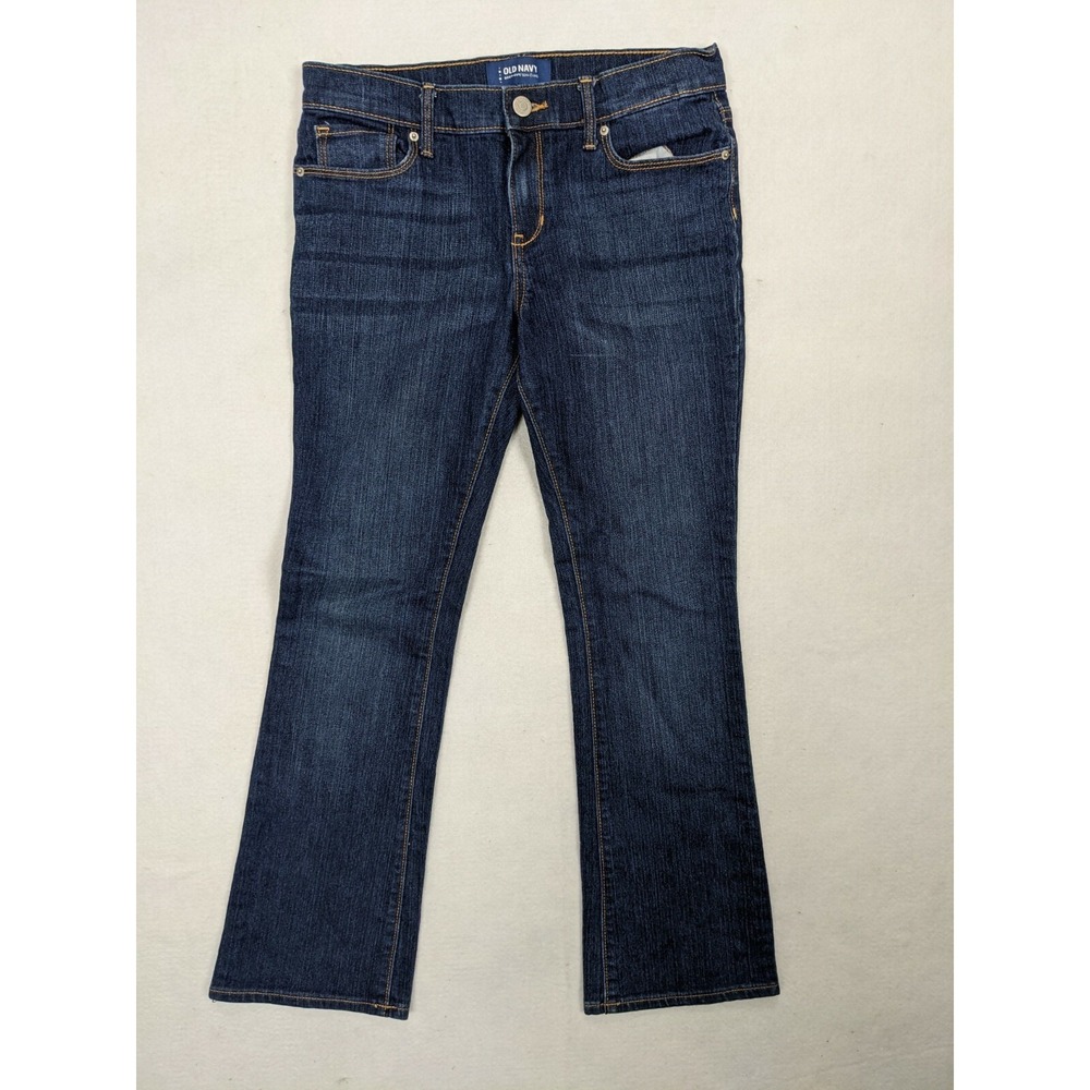 Old Navy Girls Jeans Boot Cut Size 12 plus Cotton Blend Blue
